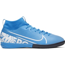 Chuteiras Nike Mercurial Superfly 7 Academy Ic Junior AT8135 414 multicolorido azul