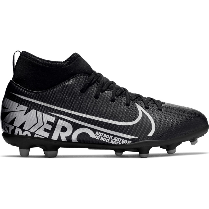 Chuteiras Nike Mercurial Superfly 7 Club FG / MG Junior AT8150 001 rosa preto