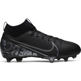 Chuteira Nike Mercurial Superfly 7 Academy FG / MG Junior AT8120 001 preto preto