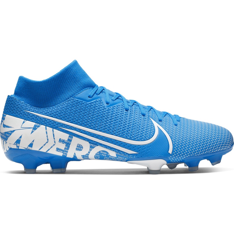 Chuteiras Nike Mercurial Superfly 7 Academy FG / MG AT7946 414 multicolorido azul