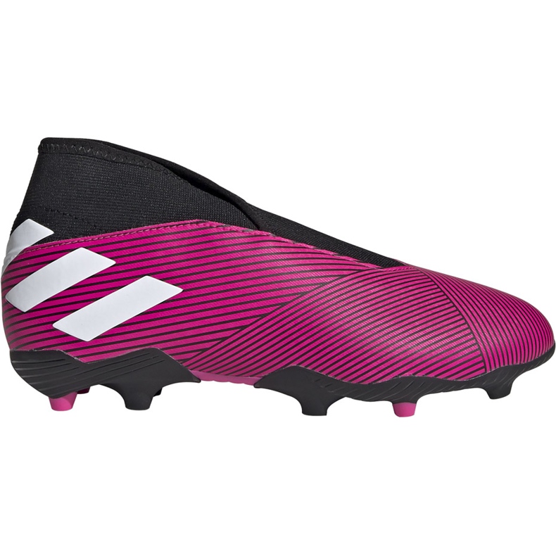 Chuteiras rosa Adidas Nemeziz 19.3 Ll Fg Jr EF8848 preto