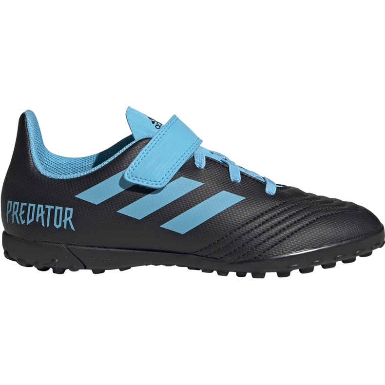 Chuteiras Adidas Predator 19.4 H&amp;L Tf Junior preto azul G25827