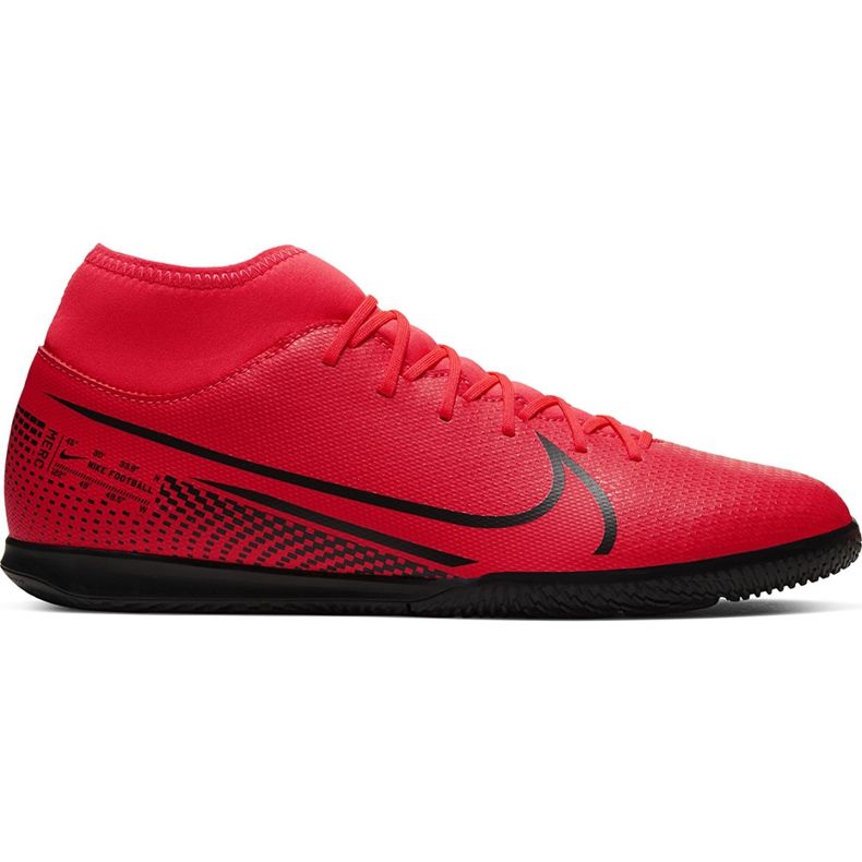 Chuteiras Nike Mercurial Superfly 7 Club Ic AT7979 606 preto vermelho