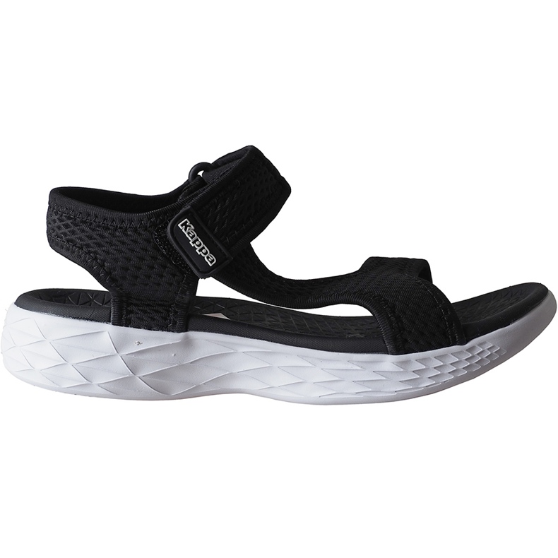Sandálias femininas Kappa Vedity Ii preto e branco 242811 1110