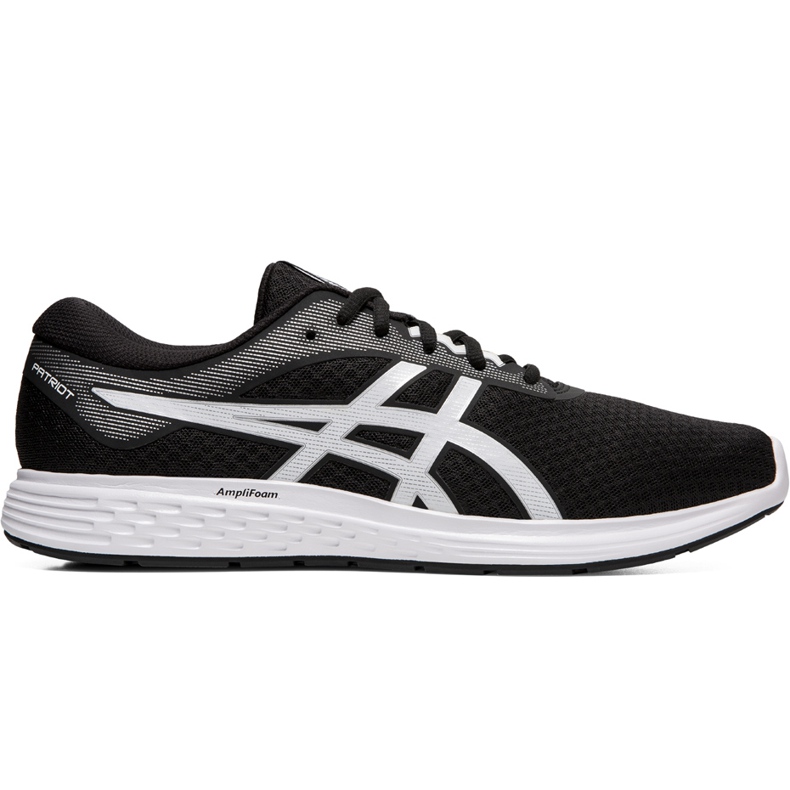 Tênis de corrida masculino preto Asics Patriot 11 1011A568 001