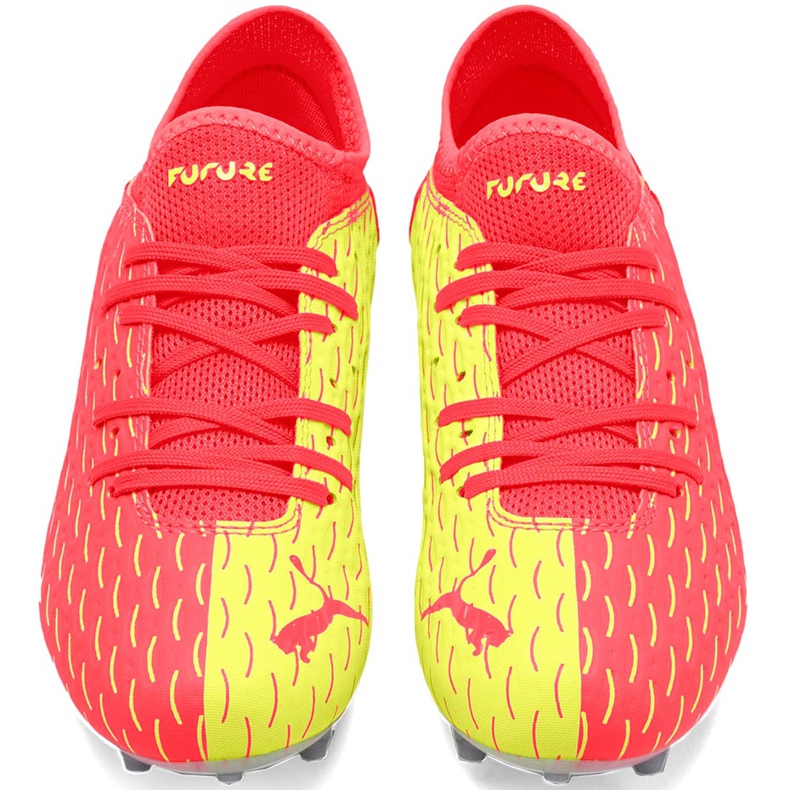 Puma Future 5.4 Osg Fg Ag 105949 01 chuteiras para crianças vermelho amarelo