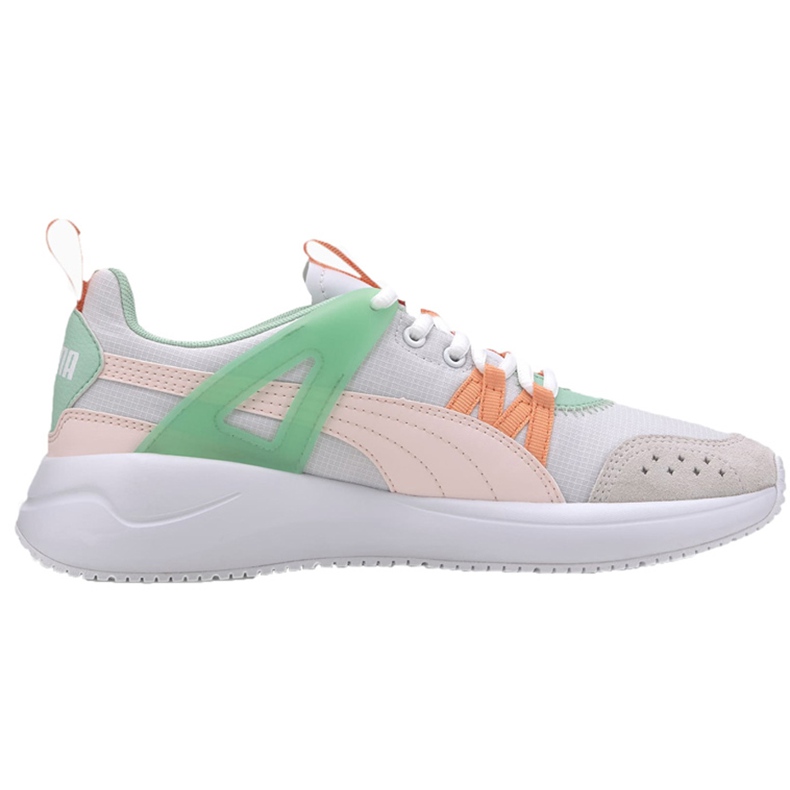 Sapatos femininos Puma Nuage Run Cage 372708 01 bege multicolorido