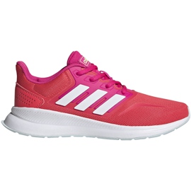 Sapatos infantis Adidas Runfalcon K rosa-vermelho EG2550 Sapatos infantis Adidas Runfalcon K rosa-vermelho EG2550