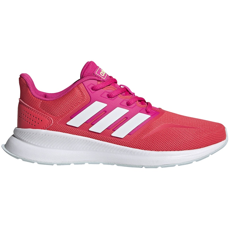 Sapatos infantis Adidas Runfalcon K rosa-vermelho EG2550