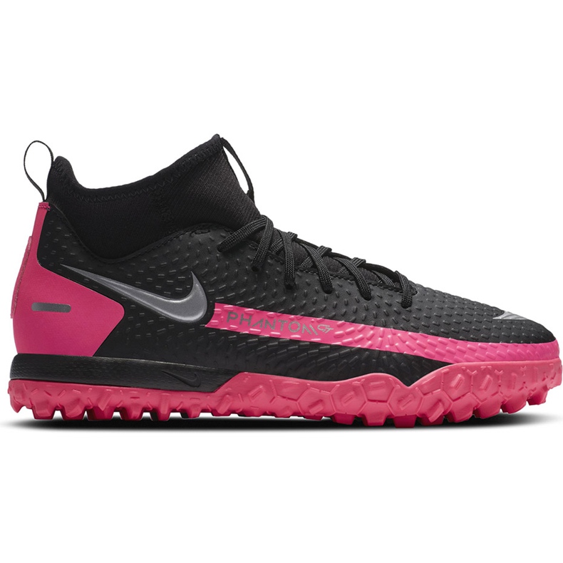 Chuteiras Nike Jr Phantom Gt Academy Df Tf CW6695 006 preto preto
