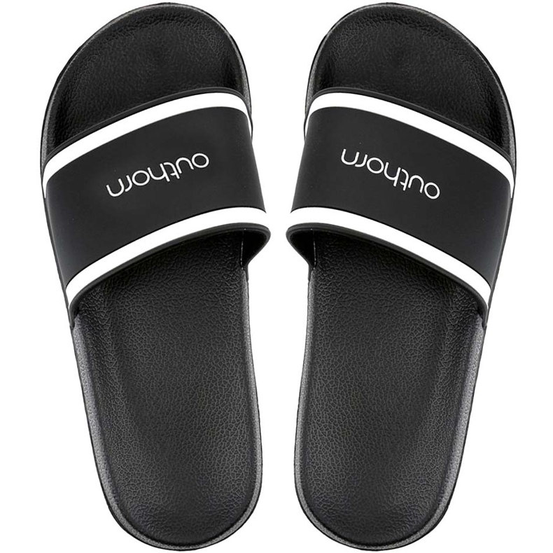 Chinelos masculinos Outhorn preto e branco HOL20 KLM601 20S