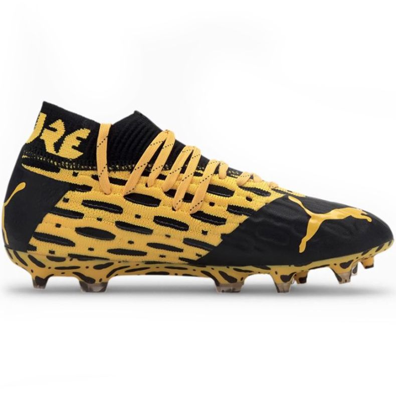 Puma Future 5.1 Netfit Fg Ag Junior 105805 02 chuteiras amarelo