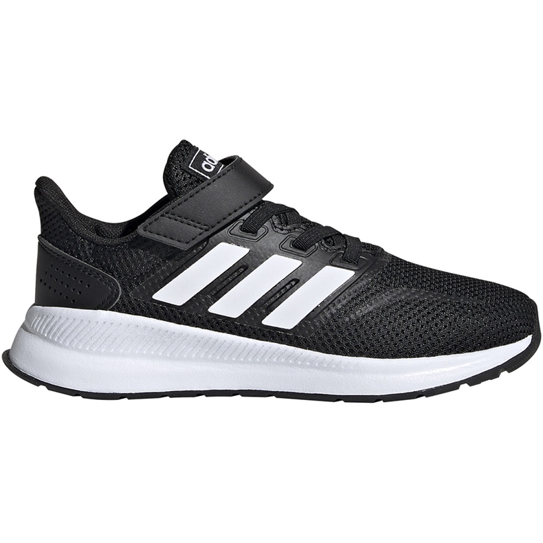 Sapatos infantis Adidas Runfalcon C preto e branco EG1583
