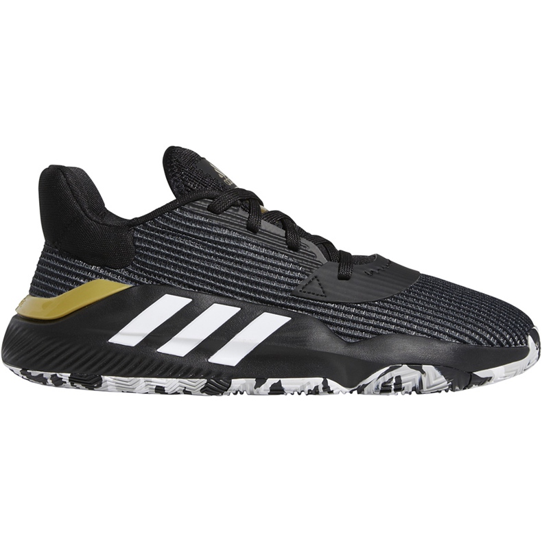 Sapatos pretos e brancos Adidas Pro Bounce 2019 EF0469