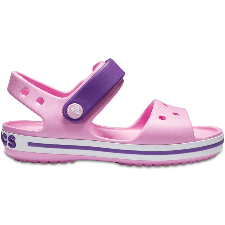 Sandálias Crocs para crianças Sandália Crocband Kids rosa-roxo claro 12856 6AI