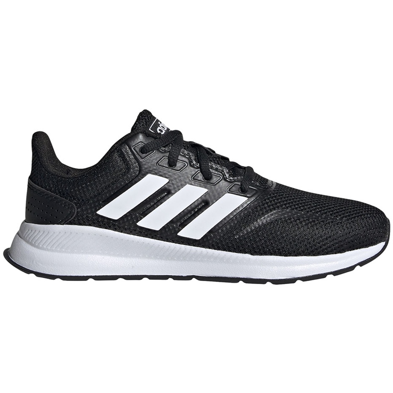 Sapatos infantis Adidas Runfalcon K preto e branco EG2545