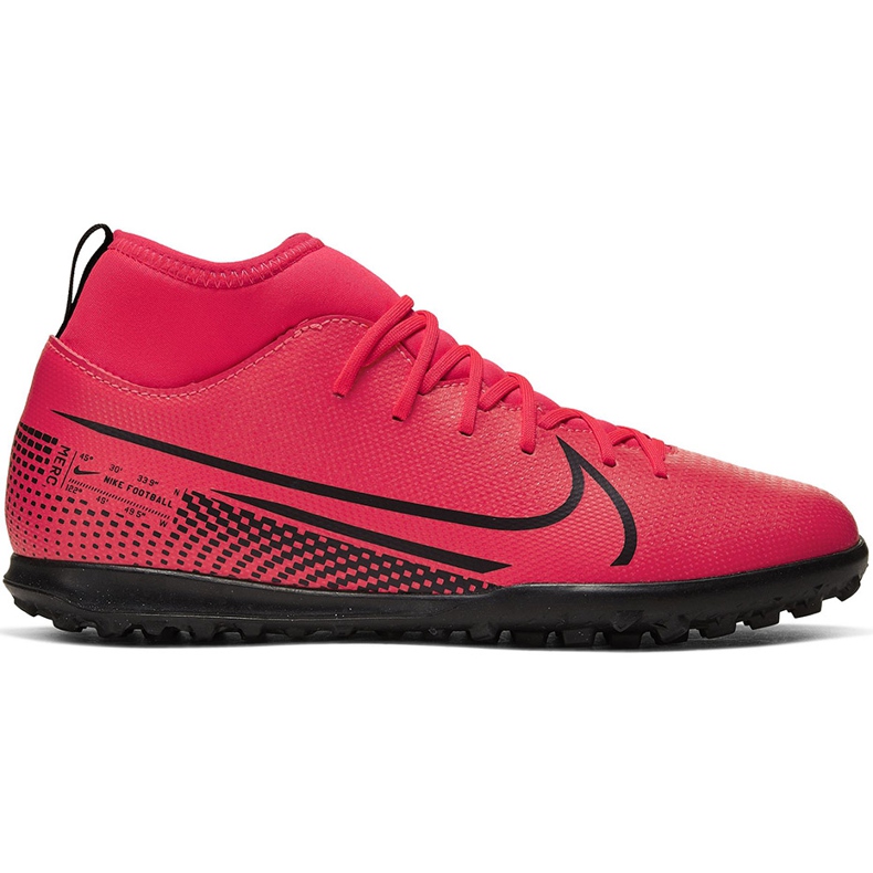 Chuteiras Nike Mercurial Superfly 7 Club Tf Junior AT8156 606 vermelho vermelho