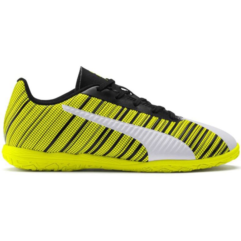 Chuteiras Puma One 5.4 It Junior amarelo-branco-preto 105664 04 multicolorido
