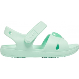 Sandálias infantis Crocs Sandália Classic Cross Strap Ps neo mint 206245 3TI verde