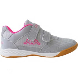Sapatos infantis Kappa Kickoff T rosa-prateado 260509T 1522 prata cinza Sapatos infantis Kappa Kickoff T rosa-prateado 260509T 1522 prata cinza