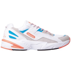 Sapatos masculinos Kappa Boiz branco e laranja 242857 1044 azul multicolorido