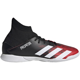 Adidas Predator 20.3 In Jr chuteiras EF1954 pretas e vermelhas multicolorido preto