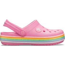 Crocs para crianças Crocband Rainbow Glitter Clg K rosa 206 151 669
