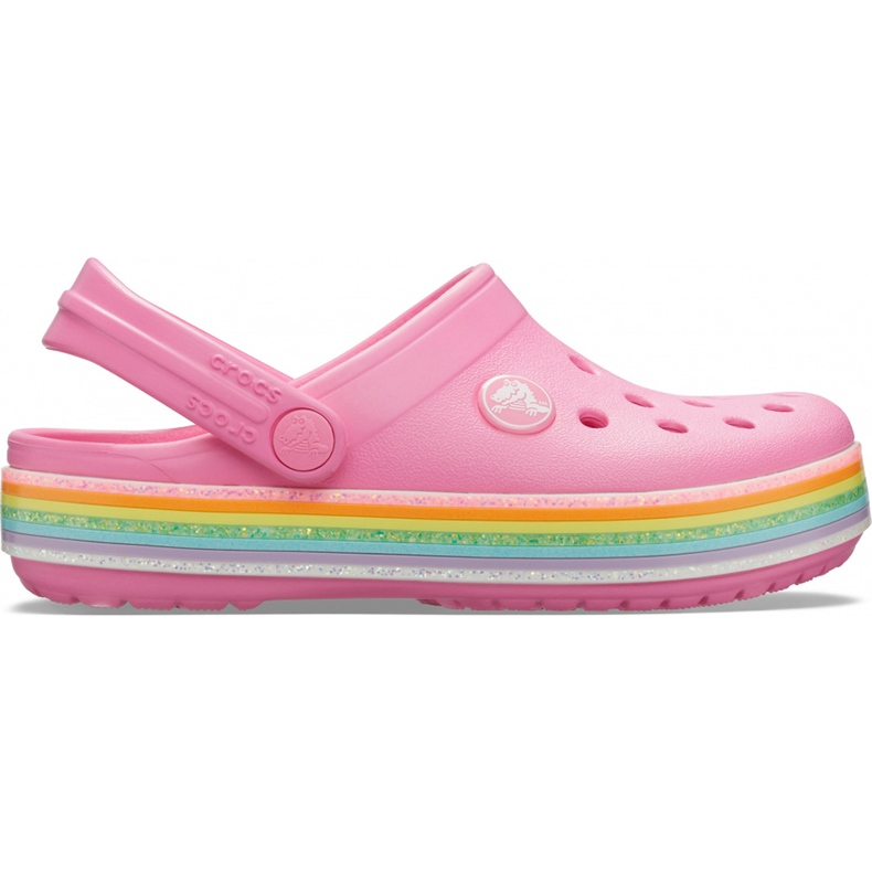 Crocs para crianças Crocband Rainbow Glitter Clg K rosa 206 151 669