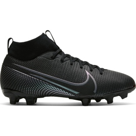 Chuteiras Nike Mercurial Superfly 7 Academy FG / MG Junior AT8120 010 preto preto