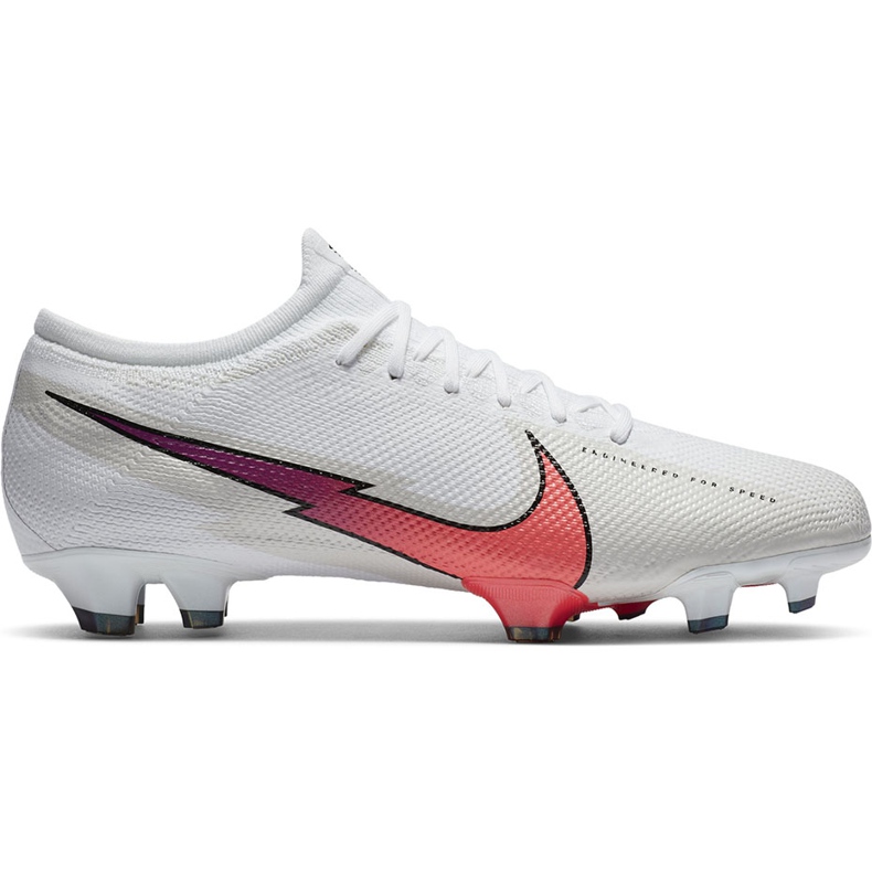 Chuteira Nike Mercurial Vpor 13 Pro Fg AT7901 163 de futebol branco branco