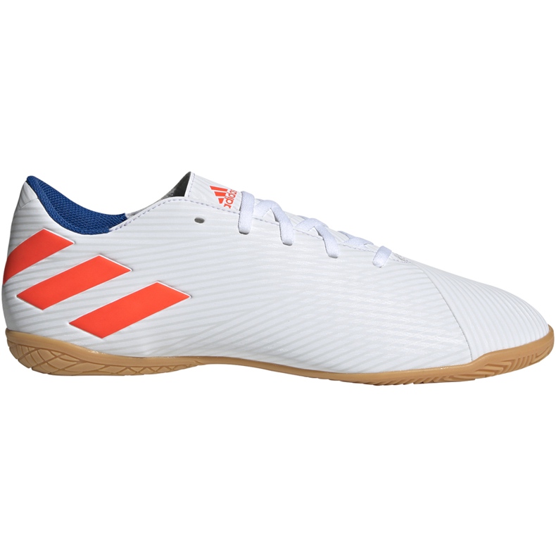 Adidas Nemeziz Messi 19.4 Em chuteiras brancas e vermelhas F34550 branco branco