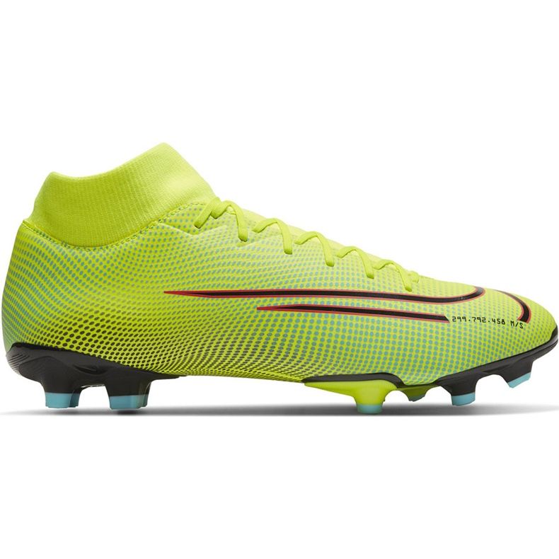 Chuteira Nike Mercurial Superfly 7 Academy Mds FG / MG BQ5427 703 amarelo amarelo