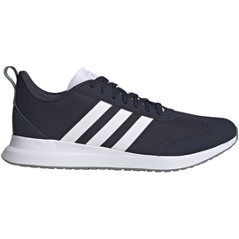 Sapatos masculinos Adidas Run60S EG8685 azul marinho e branco azul-marinho