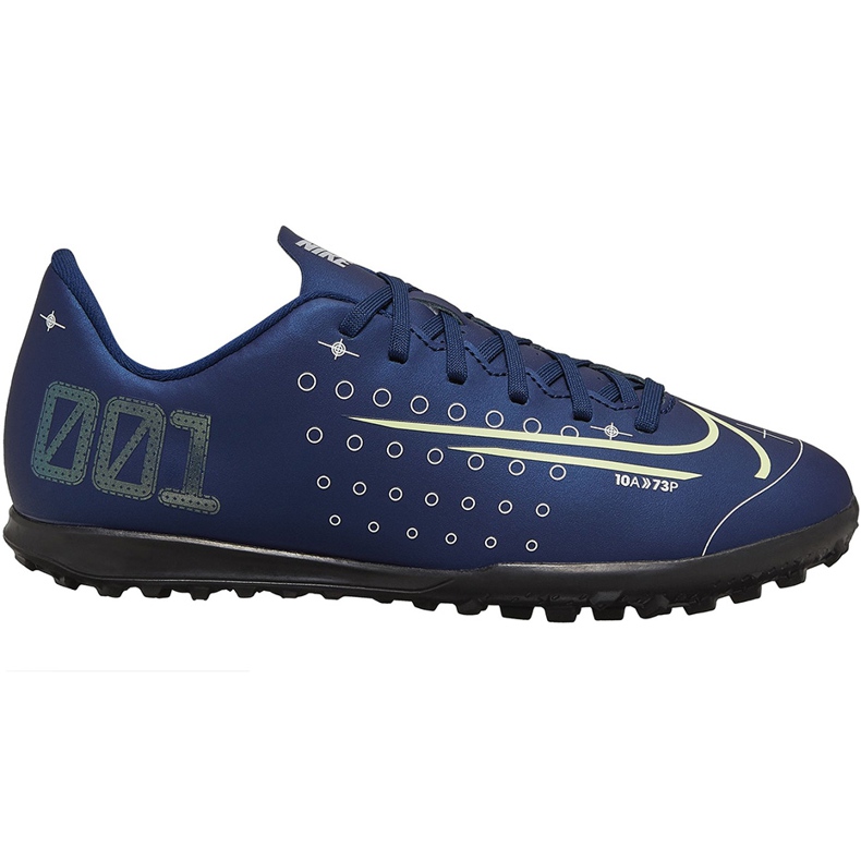 Chuteira Nike Mercurial Vapor 13 Club Mds Tf Junior CJ1179 401 multicolorido azul marinho