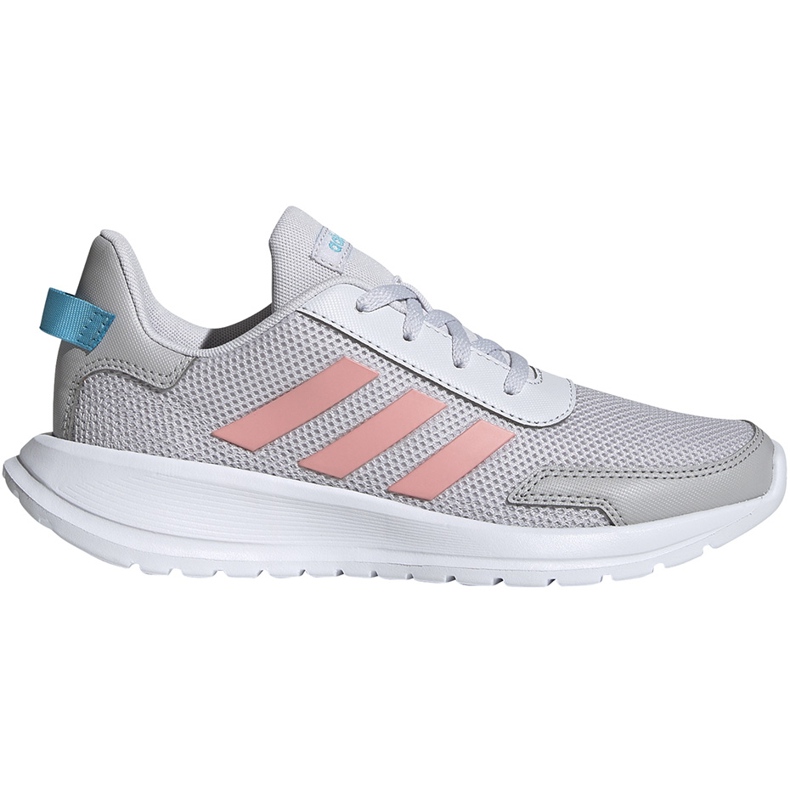 Sapatos infantis Adidas Tensaur Run K cinza-rosa EG4132