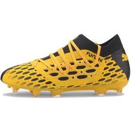 Puma Future 5.3 Netfit Fg Ag Junior 105806 03 chuteiras amarelo