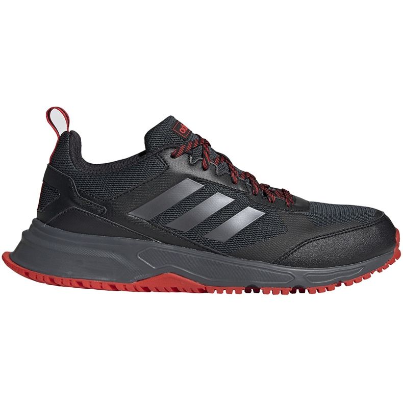 Sapatos masculinos Adidas Rockadia Trail 3.0 preto-vermelho EG2521