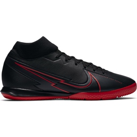 Chuteira Nike Mercurial Superfly 7 Academy Ic AT7975 060 de futebol preto preto Chuteira Nike Mercurial Superfly 7 Academy Ic AT7975 060 de futebol preto preto