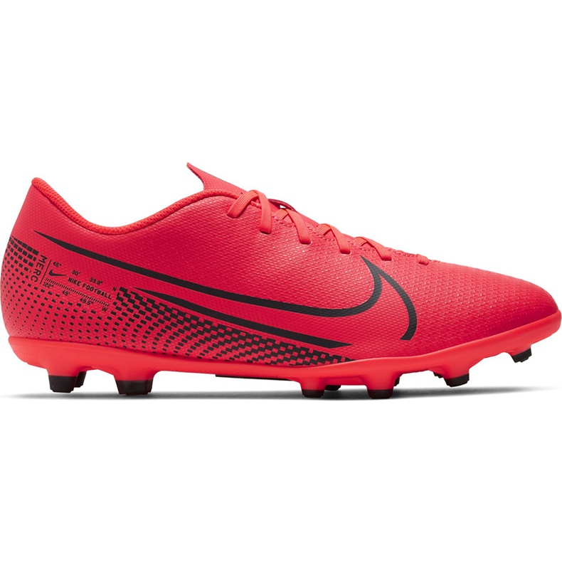 Chuteiras Nike Mercurial Vapor 13 Club FG / MG AT7968 606 multicolorido vermelho