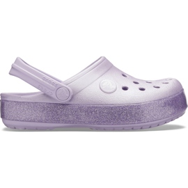 Crocs para crianças Crocband Glitter Clog Kids roxo 205 936 530