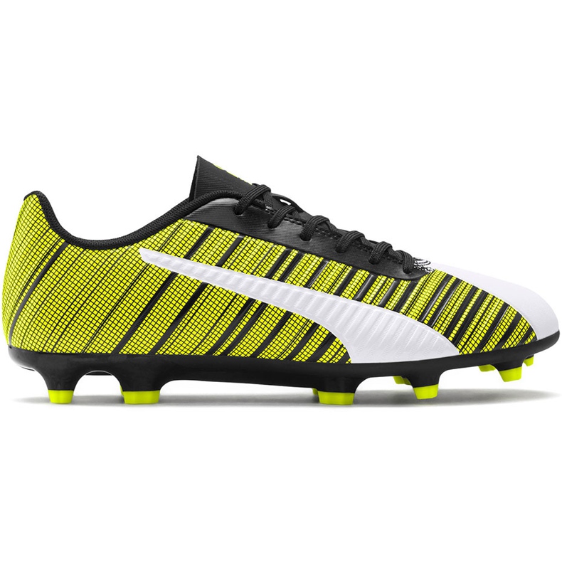 Chuteiras Puma One 5.4 Fg Ag amarelo-branco-preto 105605 03