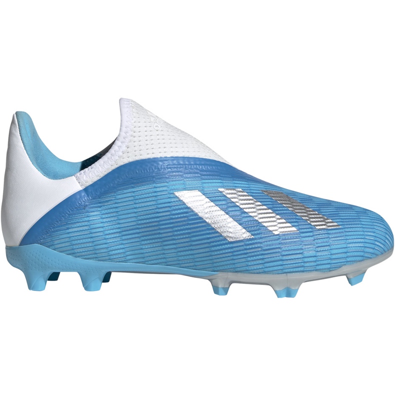 Chuteiras Adidas X 19.3 Ll Fg Junior azuis EF9114 azul, branco, prata azul