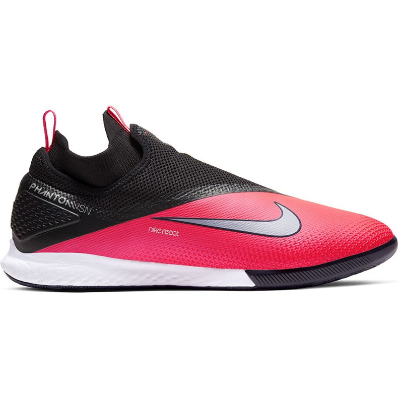 Chuteira Nike React Phantom Vsn 2 Pro Df Ic CD4170 606 vermelho preto vermelho