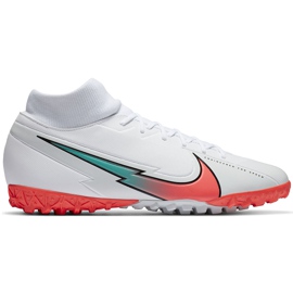Chuteira Nike Mercurial Superfly 7 Academy Tf AT7978 163 branco branco Chuteira Nike Mercurial Superfly 7 Academy Tf AT7978 163 branco branco