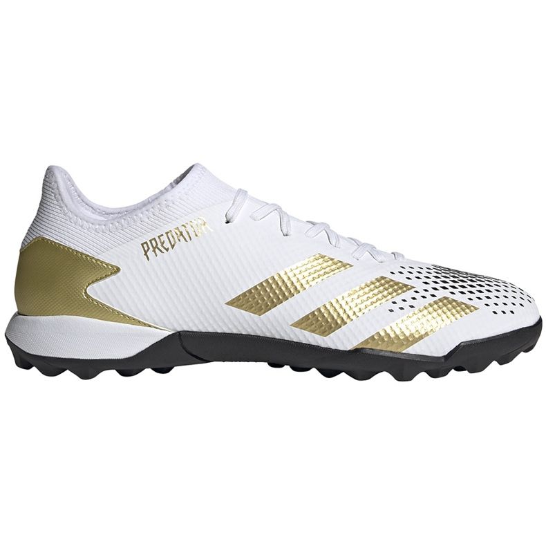 Chuteiras Adidas Predator 20.3 L Tf FW9189 branco, dourado, preto branco