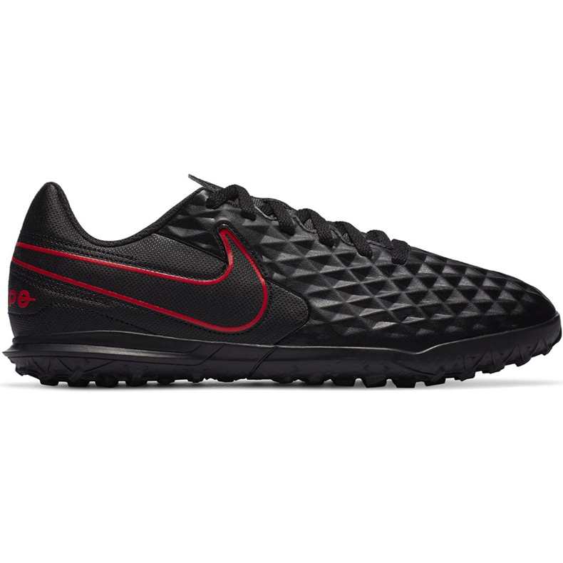 Chuteiras Nike Tiempo Legend 8 Club Tf Junior AT5883 060 preto, vermelho preto