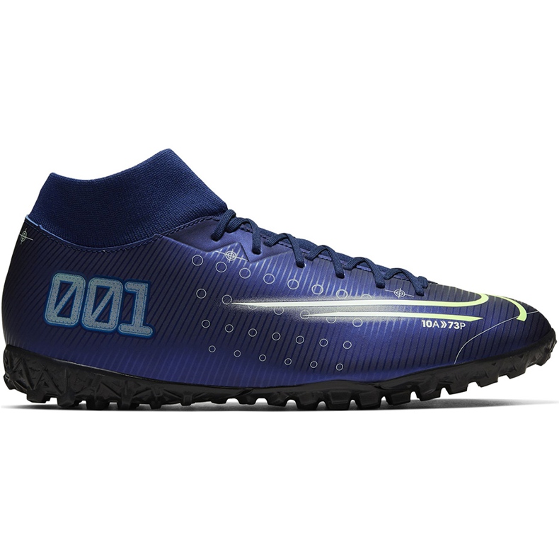 Chuteira Nike Mercurial Superfly 7 Academy Mds Tf BQ5435 401 azul azul marinho