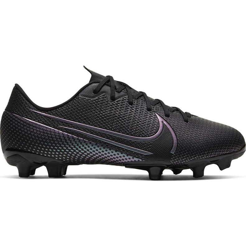 Chuteiras Nike Mercurial Vapor 13 Academy FG / MG Junior AT8123 010 preto / cinza / prata preto