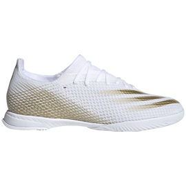 Chuteiras Adidas X GHOSTED.3 Em EG8204 branco, dourado dourado