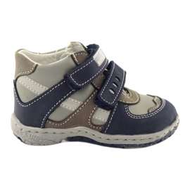 Botas de couro Ren But 1363 azul marinho azul-marinho cinza